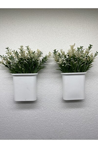 Süs ağacı Askılı 2 Li Yapay Saksıda Ihlamur Çiçeği (çiçek Dahil Yükseklik 19 Cm En 8 Cm Dir)