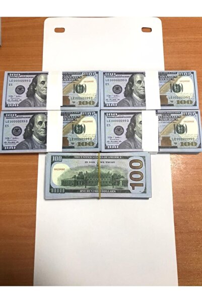 Noname 500 Adet 100 Dolar Geçersiz Şaka Düğün Parası Oyun Parası 500x100dolar