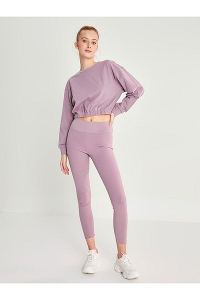 LC Waikiki Einfarbige Damen-Sportstrumpfhose mit elastischem Bund