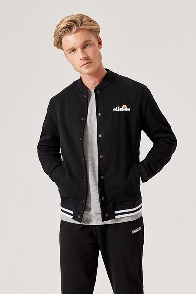Ellesse Μαύρο ανδρικό μπουφάν με φερμουάρ M024-bk Ανδρικό μπουφάν με φερμουάρ