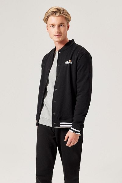 Ellesse Μαύρο ανδρικό μπουφάν με φερμουάρ M024-bk Ανδρικό μπουφάν με φερμουάρ