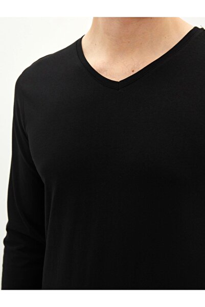 LC Waikiki Lcw Dream V-Neck Long Sleeve Cotton Men's Undershirt (S2)