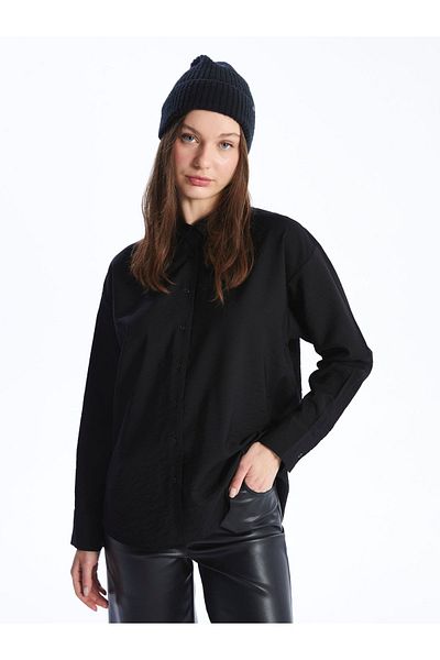 LC Waikiki Long Sleeve Plain Women's Oversize Shirt