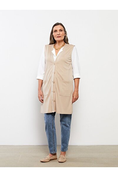 LC Waikiki V-Neck Plain Women's Vest