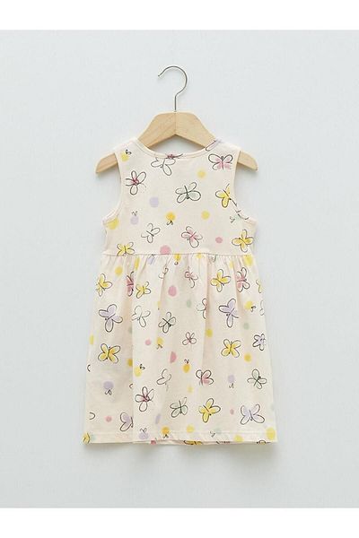 LC Waikiki LCW baby Crew Neck Printed Baby Girl Dress