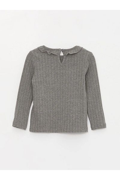 LC Waikiki LCW Baby – Langarm-T-Shirt für Mädchen mit Rundhalsausschnitt