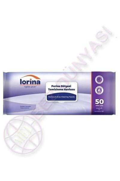 LORİNA Perine Bölgesi Temizleme Havlusu 50'li