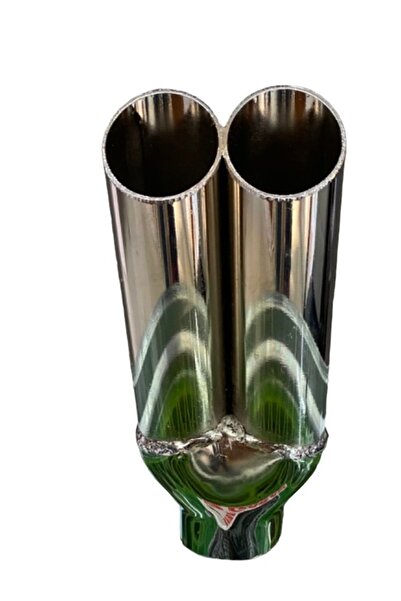 ASTUNİNG Çiftli Krom Paslanmaz Egzoz Ucu