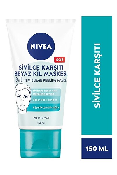 NIVEA Sivilce Karşıtı Ve Arındırıcı Beyaz Kil Maskesi 150 Ml