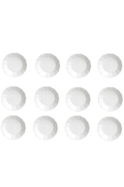 Porland Plain White Tea Plate 12cm Set of 12