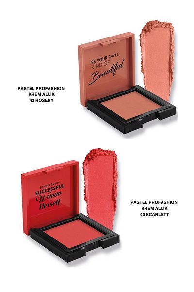 Pastel Profashion Cream Blush - Rosery 42 and Scarlett 43 Advantageous Set of Two