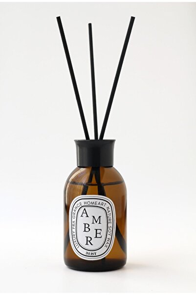homeartplus Amber 100 Ml Bambu Çubuk Amber Şişe Oda Kokusu