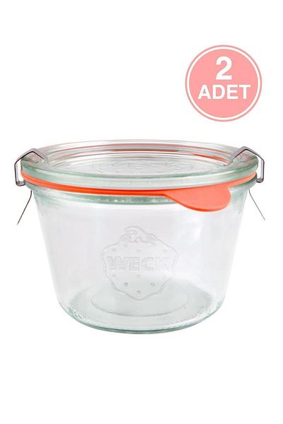 Weck 370 Ml Glass Storage Jar 2 Pieces