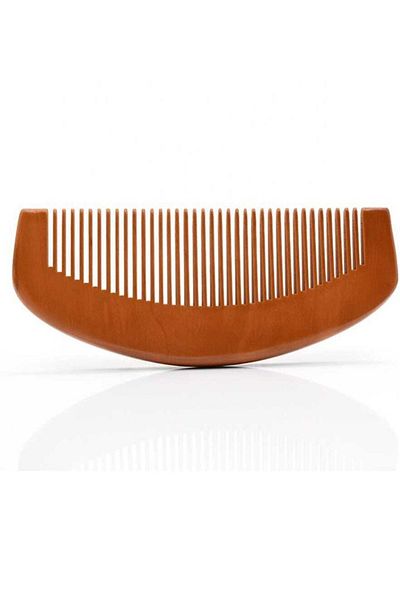Lotus Natural Boxwood Wooden Comb Round Model Macrame Comb (50 Pieces)