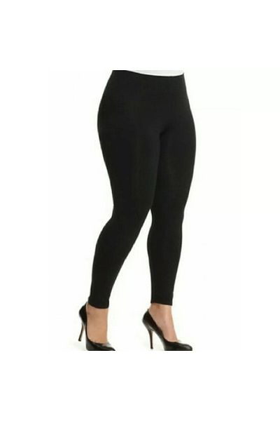 Yabgu Women's Plus Size High Waist Daily Tights Black