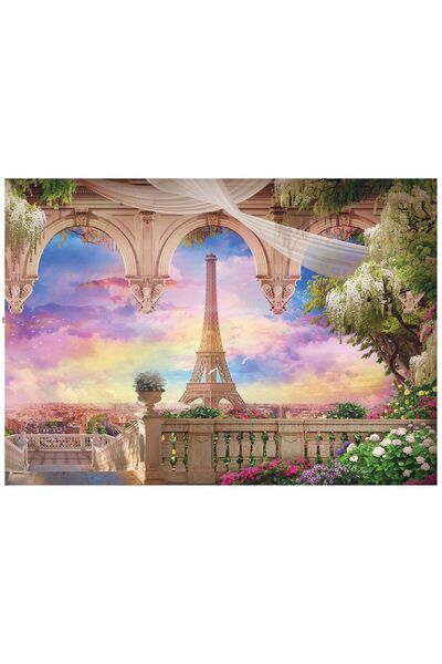 Olimpia 1000 Parça Eyfel Kulesi Ve Pembe Gün Batımı Puzzle