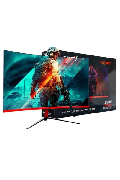 TURBOX Trustier S Mt-l236cfhd 75hz 5ms Vga Hdmi 1920x1080 23.6 Inç R1800 Curved Frameless Monitör
