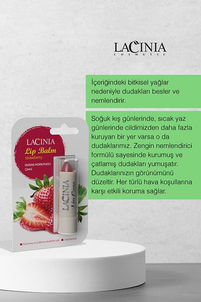 Lacinia Herbal Lip Balm Strawberry Lip Balm