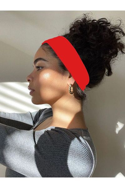 MERİCEY Red Women's Bandana - Hair Band - Sports Headband