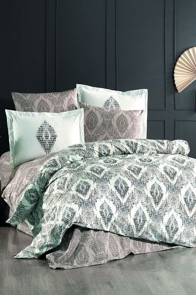 Hobby Retro Poplin Single Duvet Cover Set Brown