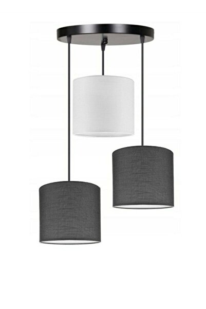 3-Piece Roller Lampshade Pendant