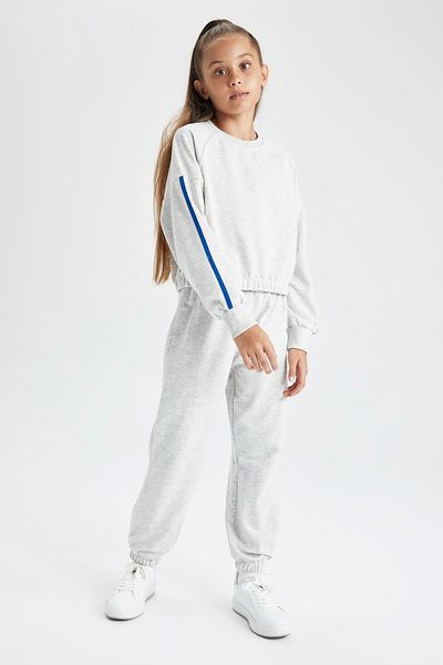 DeFacto Coool Sweatshirt and Tracksuit Set for Girls - B4049a823au