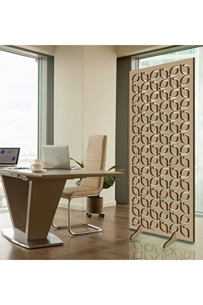 Liar Dekor Liar Ahşap Seperatör (Paravan) - KSP-27 - (18 mm) - (69 cm x 139 cm) - (Ham)