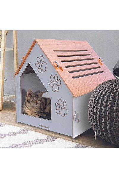 Liar Dekor Ahşap Kedi Kulübesi - Ldk-01