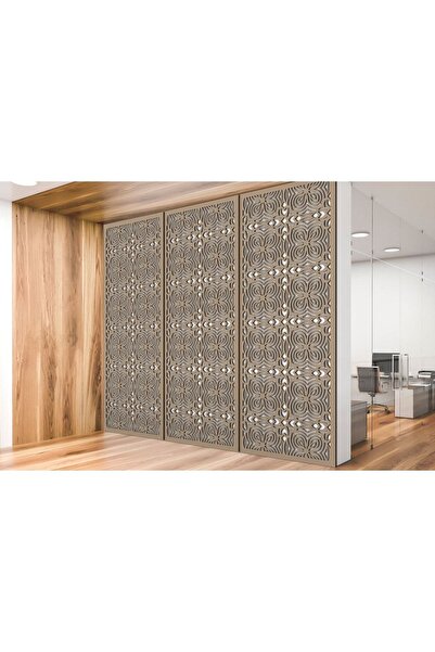 Liar Dekor Liar Ahşap Seperatör (Paravan) - KSP-90 - (18 mm) - (60 cm x 160 cm) - (Ham)