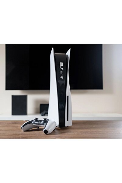 Playstation 5 Sticker - Gümüş Parlak Renk Ps5 Logolu Sticker