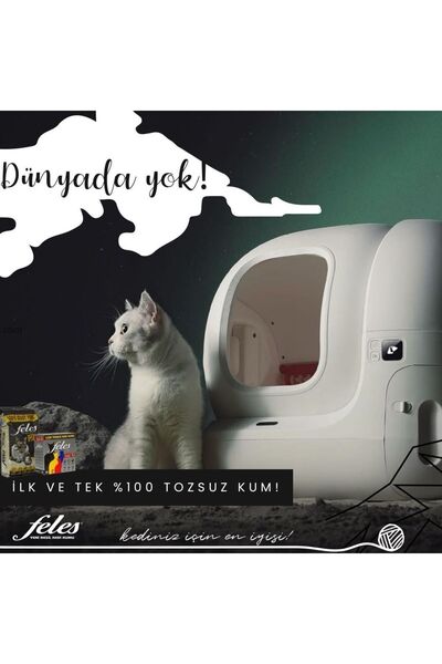 FELES Kedi Kumu %100 Tozsuz 10 Lt