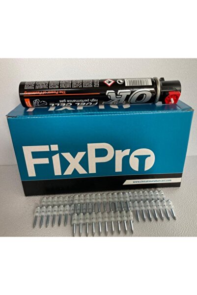 FIXPRO Standart Beton Çivisi 27 Mm 1.000 Adet ( Gaz Dahil )