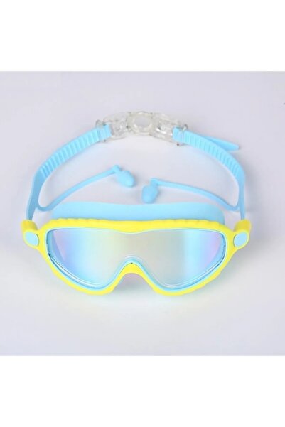 Schulzz Yuelang نظارات سباحة جديدة مضادة للأشعة فوق البنفسجية للأطفال بزاوية واسعة - حمام سباحة وأزرق وأصفر وبحر
