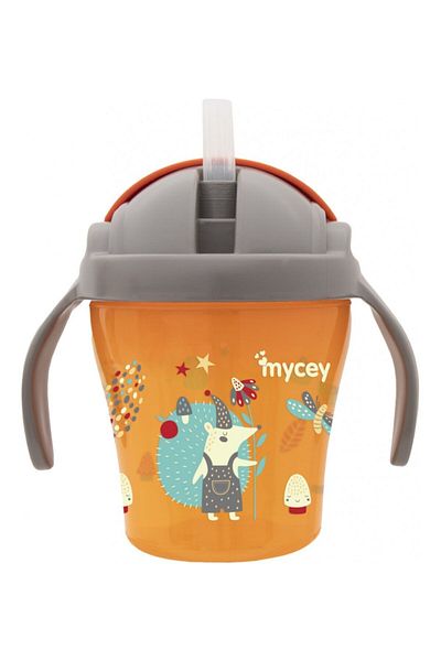 mycey Glass with Straw Unisex 200 Ml