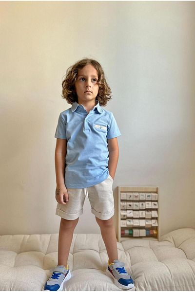 YİGİT BUTİK Boy's Polo Collar Lacos Shorts Set - Yigit Boutique