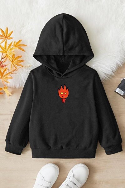 trendypassion Παιδικό φούτερ με στάμπα φωτιάς