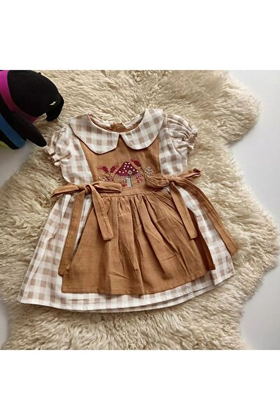 MOEBOON Kız Bebek  Mantarlı Elbise