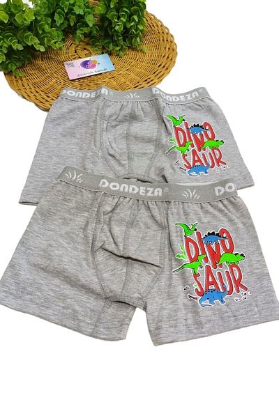 dinamik çocuk Boy's 95% Cotton Printed 2-Piece Boxer