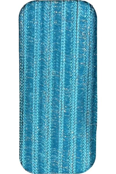 ARIKAN HOME Mavi-gümüş Renk Simli Ipek Koza Ip Serisi Yüksek Kalite Dokuma Öz...