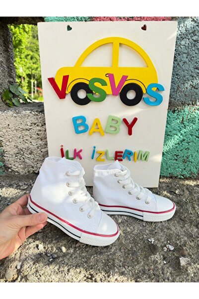 VOSVOSBABY Cizme albe pantofi de in (MULTARE COMODĂ/LARGE)