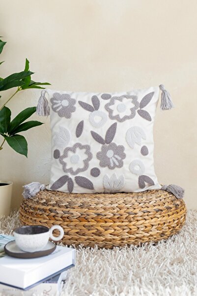 UON Декоративна наволочка Punch Наволочка Silver Garden Бавовна Білий колір Н...