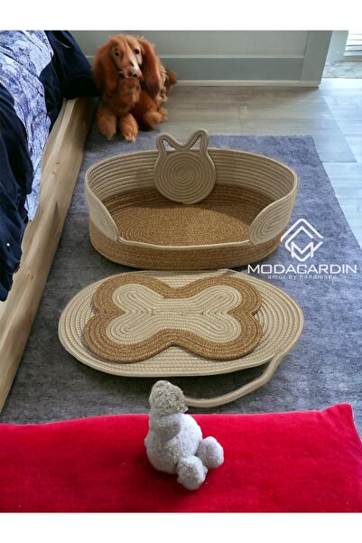 Genel Markalar dekoratif modern kaliteli hasır kedi köpek yatağı