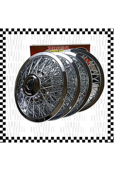 Tomris Auto Parti ETİKET TELLİ JANT KAPAĞI NİKELAJ 16" JANT A Kalite