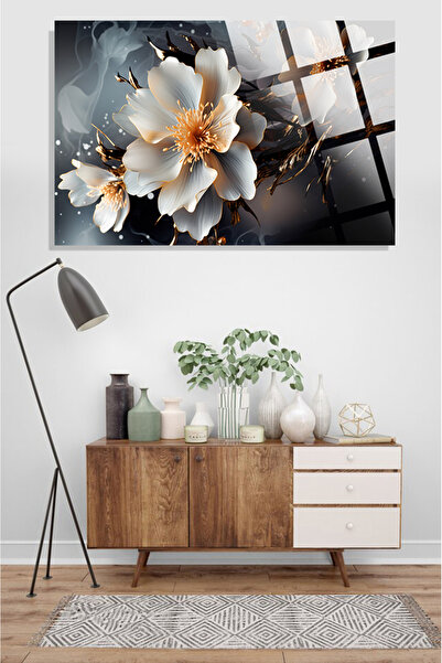 TAULART Υπέροχο Εικονογραφικό Έργο Τέχνης με Λουλούδια 4mm, Άθραυστο, Σκληρυμ...