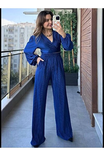buqre's moda مجموعة الاتجاه مع تفاصيل ربطة عنق مجعدة ومطوي