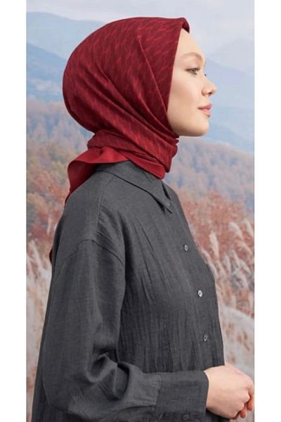 ARMANDA Cotton Monogram Patterned 95x95 Scarf - AR 3099 03043
