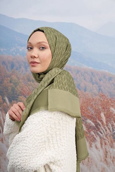 ARMANDA 70x190 șal din bumbac cu model monogramă - AR 3098 03047