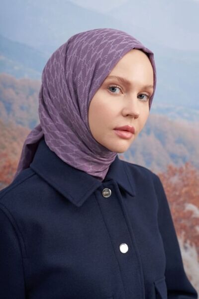 ARMANDA 70x190 Monogram Patterned Cotton Shawl - AR 3098 03047