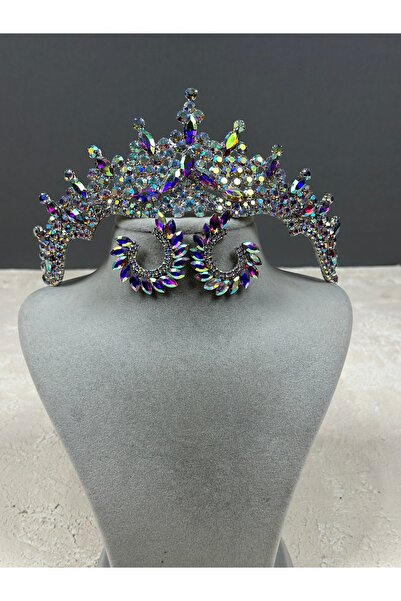 Limelia Nunta cu pietre prețioase din Tokyo - Set de cercei cu frunze și biju...