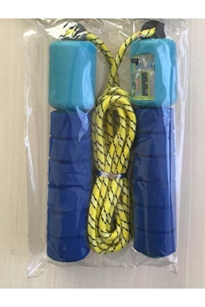 MOYASHOP Sarı Lacivert Çocuklar Için Sayaçlı Atlama Ipi - Spor Ipi - Çocuk Oyun